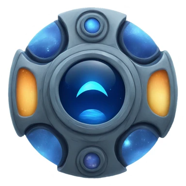 blue space portal sticker