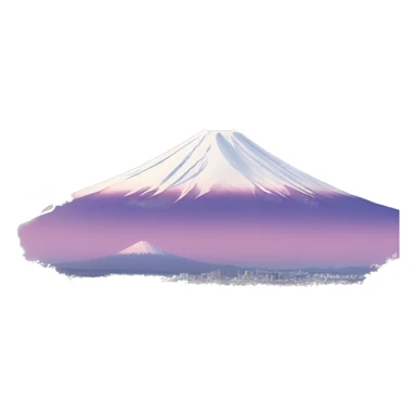 Cherry Blossom with the view at Mt Fuji sticker