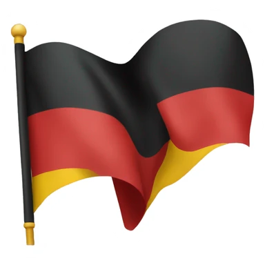 red and black flag with a yellow circle in the middle sticker