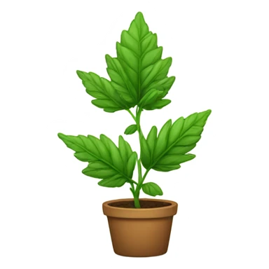 Weed plant sticker