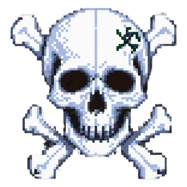 skull with crossbones sticker