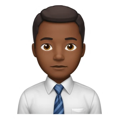 stock trader, black man, in a shirt sticker