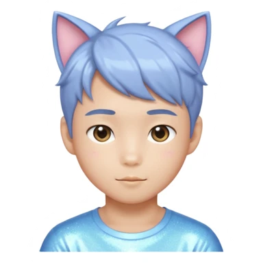 Cute Adorable Sexy Handsome Shiny Sparkly Attractive Pastel Asian Anime Catboy sticker