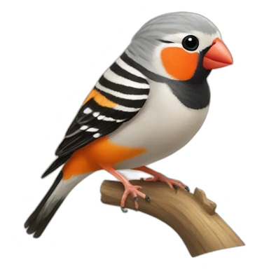 Zebra finch sticker