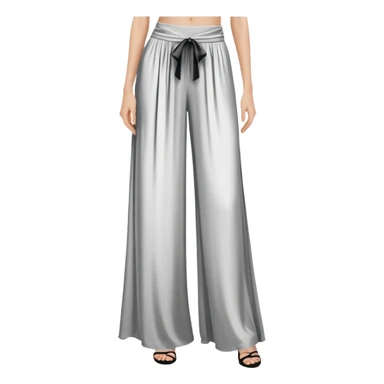 wide palazzo pants, flowing fabric, dramatic wide leg trousers, elegant women's pants, only the garment, no model sticker