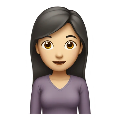 Asian woman (full-body) (raising hand) sticker