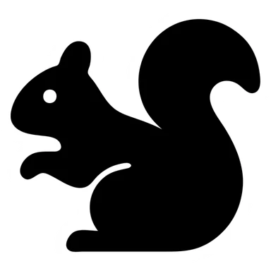 A squirrel sticker