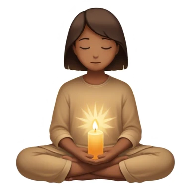 A silhouette of a person sitting with their head down, surrounded by two light souls—one offering a hand and another radiating warmth, symbolizing kindness. A soft light behind them represents hope, unseen but present. 🌅 sticker