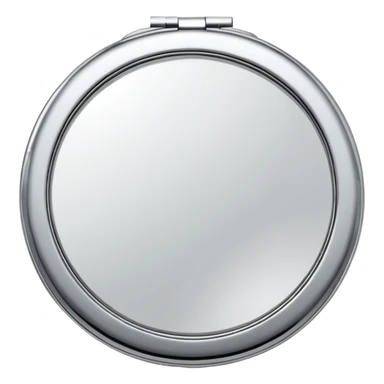small round compact mirror sticker
