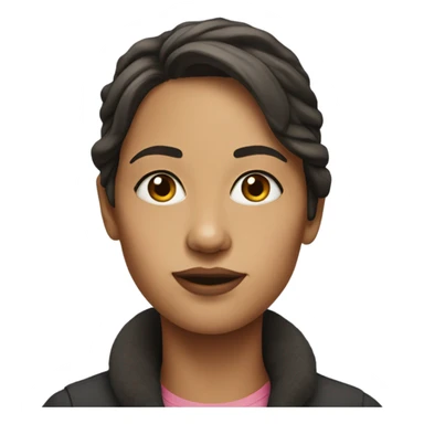 realistic portrait of a female  sticker