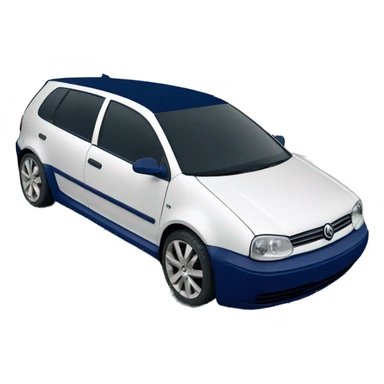 wv golf IV navy blue sticker