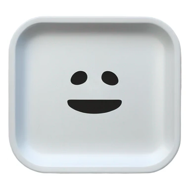 White rolling tray sticker