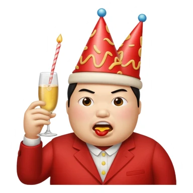 gum deng fat eating hamburur angry mad and red sticker