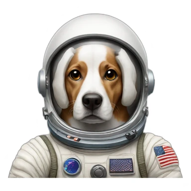 astronaut dog sticker
