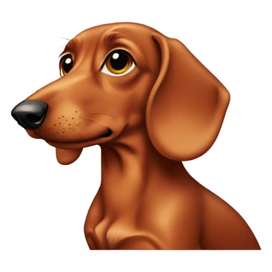 red dachshund sticker