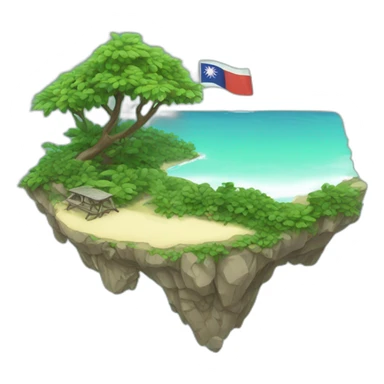 Taiwan island sticker