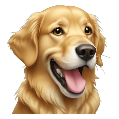 Golden retriever holding football in mouth  sticker