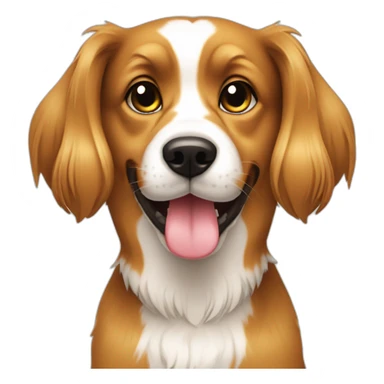 papilion dog with champain sticker