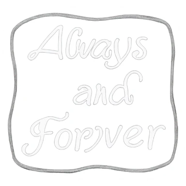 inscription on the board - always and forever  sticker