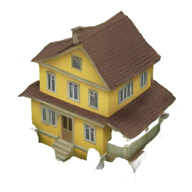 House surrounded by durians sticker