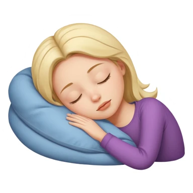 A girl is sleeping sticker