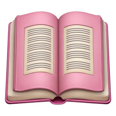 Make an open book, with white pages, but a pink cover.
 sticker