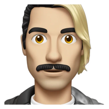 Cobain Freddie mercury sticker