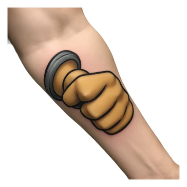 bicep tattoo sticker