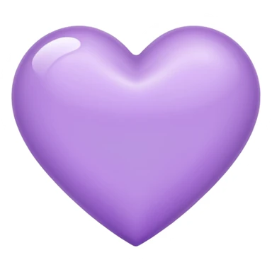 Corazón morado claro sticker