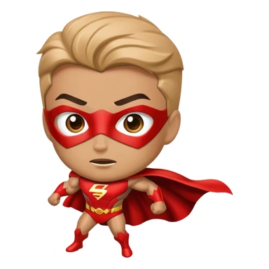 superhero in action sticker