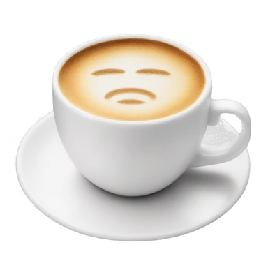 Cappuccino in Chanel white cup  sticker