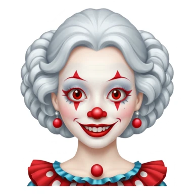 silver soraya clown sticker