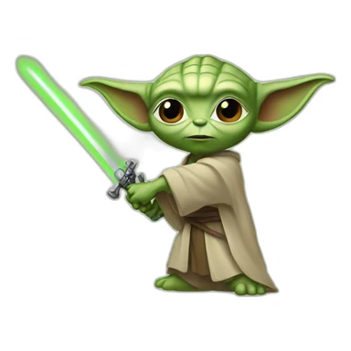 young-yoda-with-sword sticker