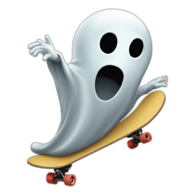 Ghost face make kickflip sticker