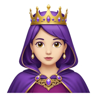 Purple Cape Queen sticker