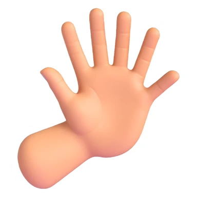hand snapping, realistic 3D emoji style sticker