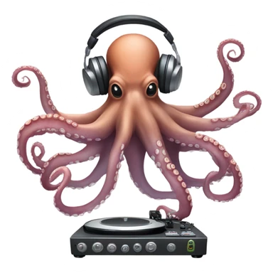 octopus dj sticker
