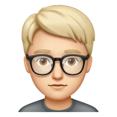 Visage avec des lunettes  sticker