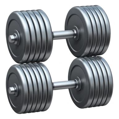 minimalist dumbbell sticker