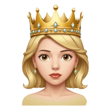 Scarlett Johansson, wearing crown  sticker