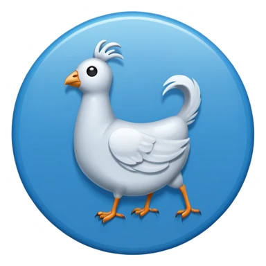 A white tick symbol on blue circle similar to verified badge sticker