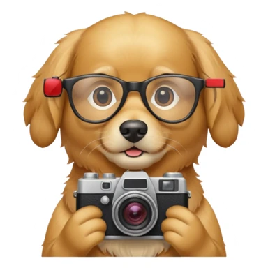photographer dog sticker