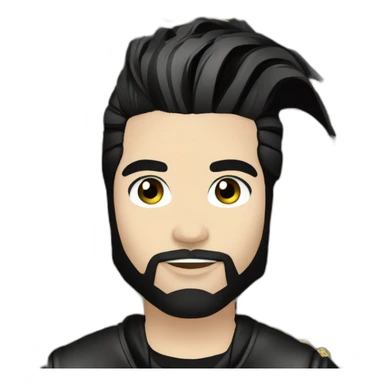 Bill Kaulitz Black highlights sticker