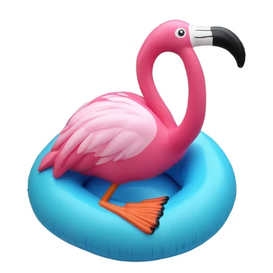 flamingo inflatable pool toy sticker