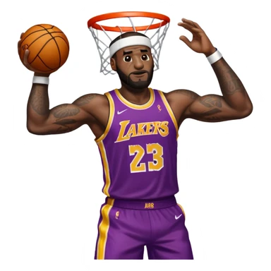 LeBron James dunking  sticker