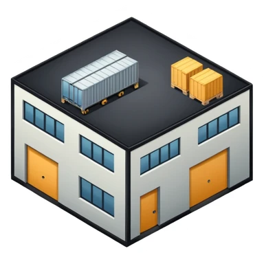 ambient warehouse at an angle sticker