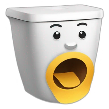 Papier toilette qui mange une sucette sticker