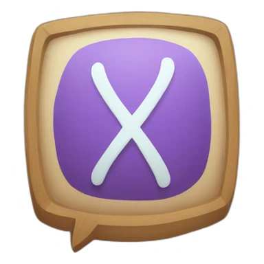 speech bubble rune sticker