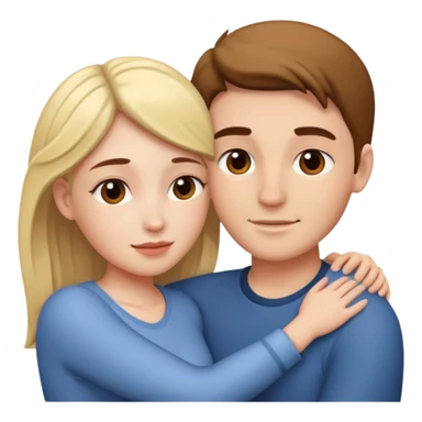 Faça um casal se abraçando  sticker