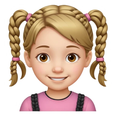 bambina, smiling little girl sticker